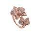 Rose Gold Plated 925 Sterling Silver Jewellery , Flowe Ring For Gift, Party, Wedding