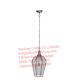 YL-L1044 China manufacturer hanging lighting rustic metal modern chandelier bird cage shaped led pendant light