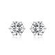 Classic Design 18k Lab Grown Diamond Earrings Jewelry NGTC Certified Round shape diamond Earrings