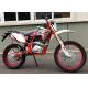 Red Street Legal Enduro Motorcycle Hydraulic Disc Brake Digital Speedometer