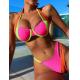 Wirefree Underwire Bandeau Bikini Swimwear Swimming Suits Red Color Sexy Lady Comfortable Nylon The New Type