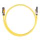 LSZH Ethernet Cat 8 Lan Cable S/FTP 22AWG Double Shielded Yellow Color