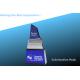 culmination award/crystal trophy/acrylic award/glass blue award/crystal culmination award