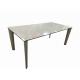 1500*850mm Ceramic Dining Table With Fixed Type Light Grey Metal Base Dt-1037-150