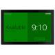 Inwall Flush Mount Android POE IPS Touch With 3 Color LED Light Bar For Meeting Room
