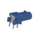 Blue Color FAKRA PCB Connector Righ Angle Plug For Automotive