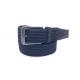 Multi - Color Elastic Fabric Braided Belt With Pin Buckle  ,  Enduring Stretch Woven Belt For Unisex Junior