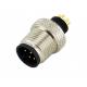 IP67 IP68 Waterproof Male Female Cable Connector M12 Circular Plug Type Solderless