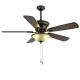 Metal Plywood American Ceiling Fans Plywood 52in Ceiling Fan With Light