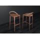 Living Room Uruguay Rose Full Solid Wood Bar Chairs 700mm High