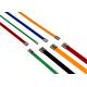 7.9*0.25*600mm 201,304,316 grade colorized epoxy polyester ball-lock plastic coated  stainless steel cable ties