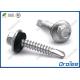 Stainless 410 Self Drilling Screw with Neoprene Washer, Hex Flange Washer Head
