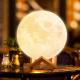 Rechargeable Moon Lamp Dia 14.5cm 3D Moon Lights For  Adult Kids Bedroom Christmas Gifts