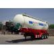 Carbon Steel Stable Cement Bulk , Bulk Tank Truck With 3 Axles For Fly Ash