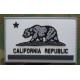 Hook PVC Military Patch California Republic Black White 2x3 Rubber Tactical Patches