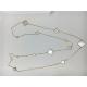 Long Necklace Van Cleef And Arpels With Flower Shape 16 Motifs White Gold