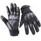 Army Waterproof Safety Gloves Black Long Fasten Strips Knuckle Full Finger