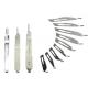 Surgical Derma Planing Kit 3 Handles Scalpel Blade For Face