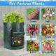 10 Gallon Potato Grow Bags, Planter Pouch Bags for Vegetables, Fruits and Flowers Flap Window, Garden Planting Bag