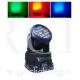DMX512 stage light LED 18pcs * 3W RGB Mini Moving Head Wash Lights for KTV Disco