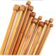 Carbonized Knitting Needles Bamboo Raw Material Single Point Bamboo Crochet Hook