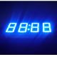 Ultra Blue LED Clock Display 0.56  , Led 4 dight 7 Segment Display 50.4*19*8MM