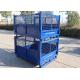 Anti Corrosion Storage Steel Pallet Cages Container Half Open Gates