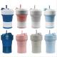 550ml Collapsible Silicone Drinking Glass Travel Mug Coffee Cup BPA Free