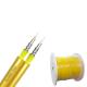 Yellow Indoor Fiber Optic Cable , Duplex Zipcord Steel Braided Armoured Cable