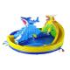 Circular Giant Kids Inflatable Water Slide Inflatable Dragon And Shark Slide