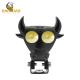Black Bull Horn Cartoon White Yellow Motorbike Spotlight LED Lamp Accessories