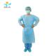 Non Woven Disposable Isolation Gown Long Sleeve Body Cover For Hospital And Clinic