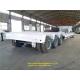 Gooseneck Low Bed Semi Trailer 60t Tri Fuwa BPW Axles For Heavy Machinery Transport