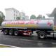 Stainless Steel 30 Tons Fuel Tank Trailer Tri-Axle 35000L 35M3 Fuel Oil Transport Tank Semi trailer