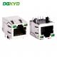 KRJ-H060GGENL Single Port RJ45 Connector 100Mbps Ethernet Transformer With Light Strip Card Network Interface