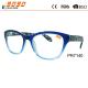 Hot sale style of  reading glasses with plastic frame ,printe the patterns