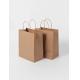 Twisted Handle Brown Paper Bags Brown Kraft Shopping Bags Lightweight