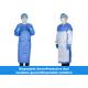 Non Woven Hospital Neck Tie Reinforced Surgeon Gown