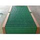 Green Fiberglass Grating Panels , Plastic Walkway Grating Customized Size