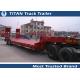 High strength steel multi axle semi low bed trailer for bulk cargo transportation