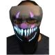2018 New design  sound activated  LED mask for festival Parties  horror masks,the mask of warcraft, EL mask for game