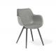 59cm Depth Grey Rattan Outdoor Dining Chairs