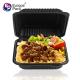 Eco-friendly high quality biodegradable cornstarch black take away food plastic container