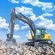 High Speed 70 Ton Excavator Heavy Construction Machinery Energy Efficient