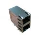 1840331-3 Stacked RJ45 2x 10/100/1000BASE Magnetic Connctor Right Angle