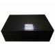 Carbon Fiber Wooden Gift Box, High Gloss Lacquered Finish, Cream Velvet Lining,