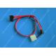 18in SATA 22Pin 7+15Pin to SATA Cable with LP4 Power Combo Cable
