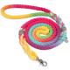 Rainbow dogs leash in organic  cotton pet leads direct factory pet products accessories suppliers
