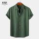 Summer Cotton Linen Men's Shirt Long Sleeve Large Size Color Plus Size DRESS SHIRTS