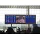 WIFI / 3G P10 RGB Indoor Fixed LED Display For Airport / Station , Full Color LED Screen